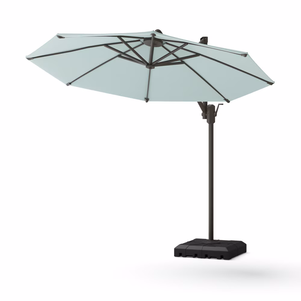 Modular Outdoor 10' Sunbrella® Round Umbrella - Spa Blue