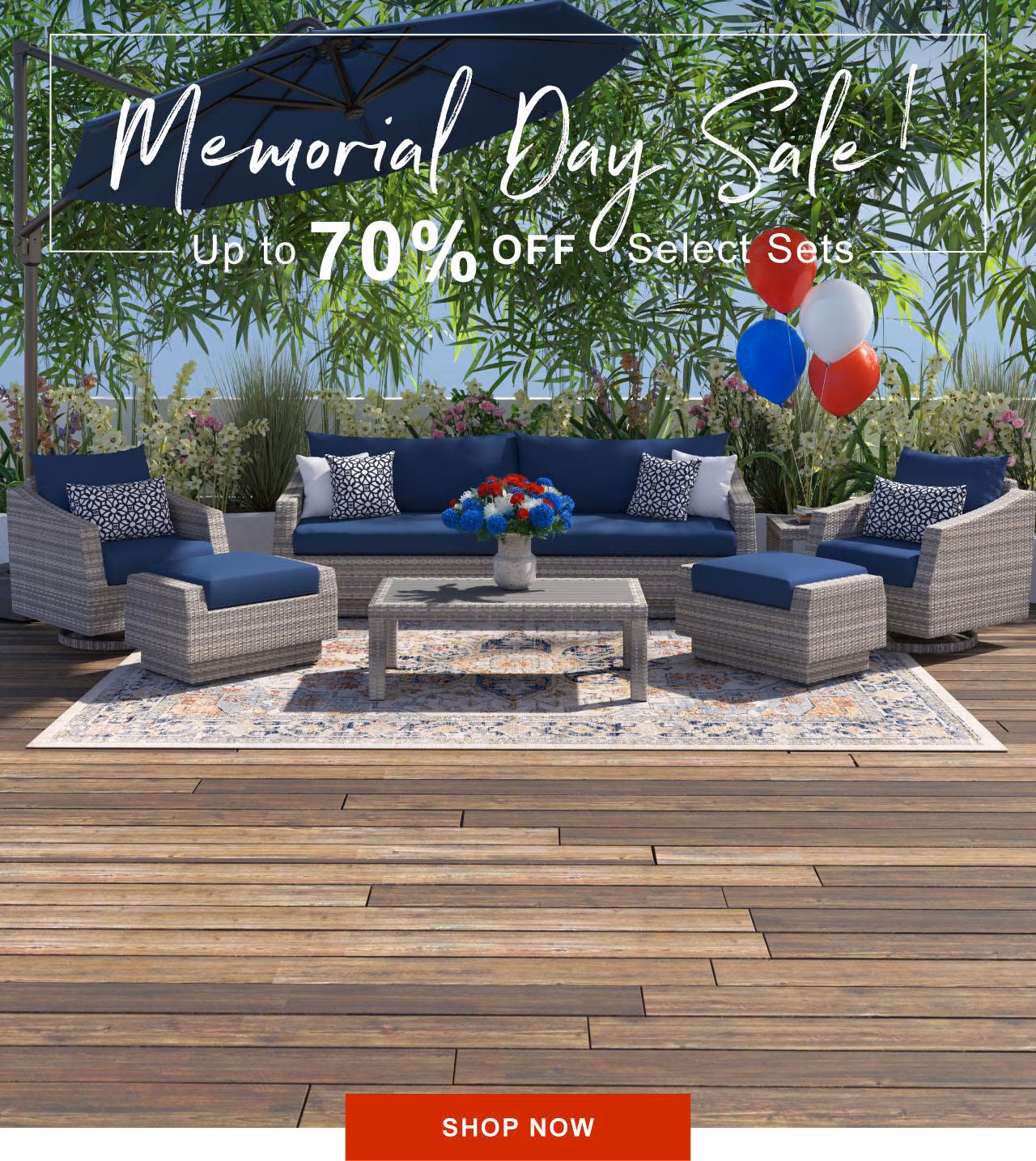 Memorial Day Sale! Save up to 70% off select sets, now through May 28 - Shop Now