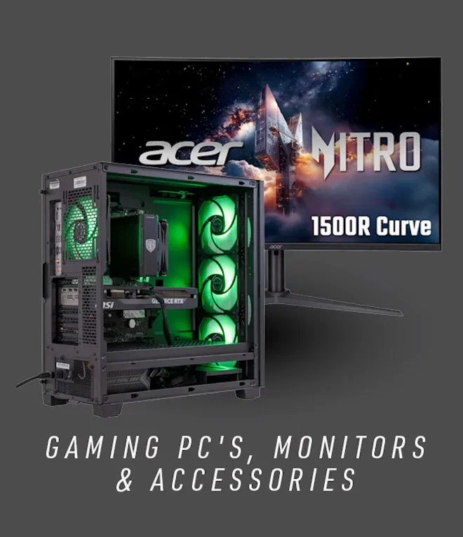 Gaming PC's, Monitors & Accessories