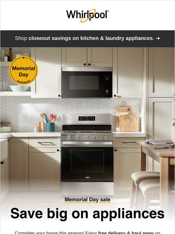 Major appliance savings are calling 📞