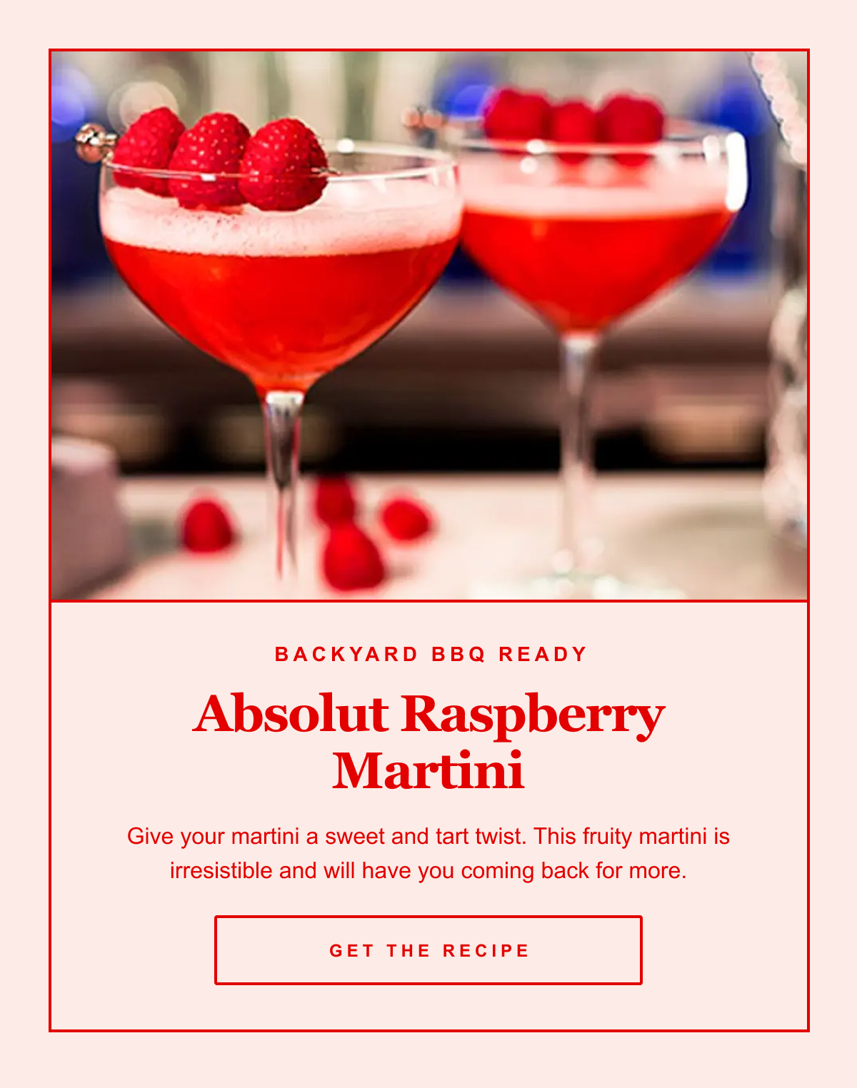 Absolut Raspberry Martini