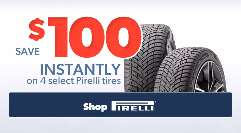 Memorial Day Savings: Buy 4 Select Pirelli Tires, Save $100 Instantly