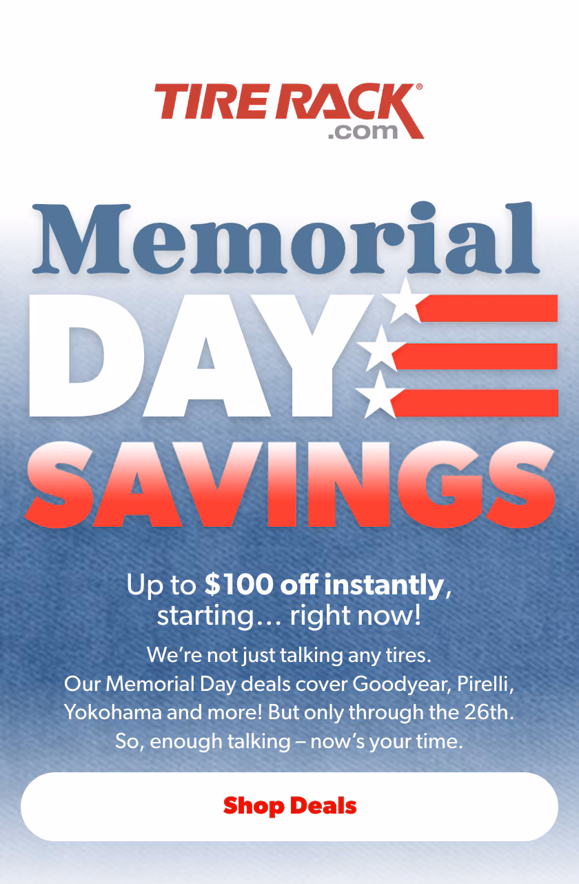 Tire Rack Memorial Day Savings
