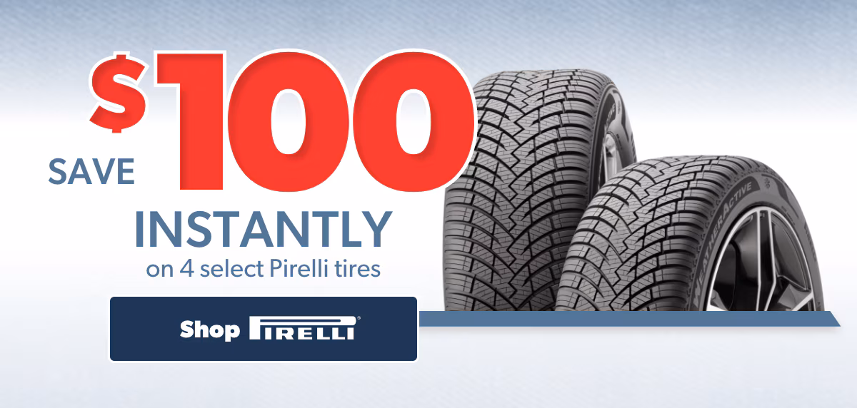 Memorial Day Savings: Buy 4 Select Pirelli Tires, Save $100 Instantly