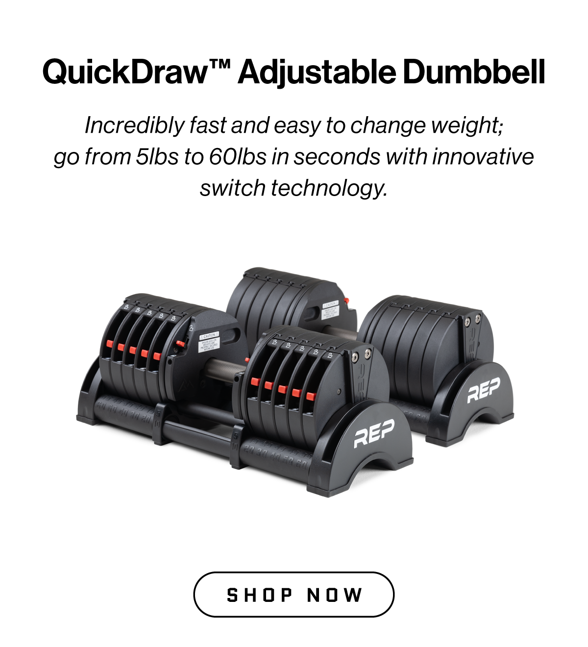 QuickDraw™ Adjustable Dumbbell