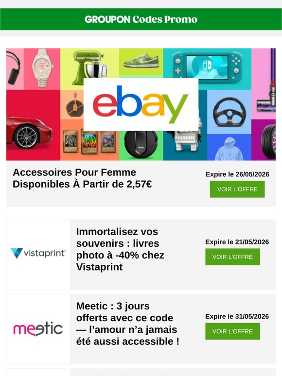 eBay en une, HelloFresh à 85€