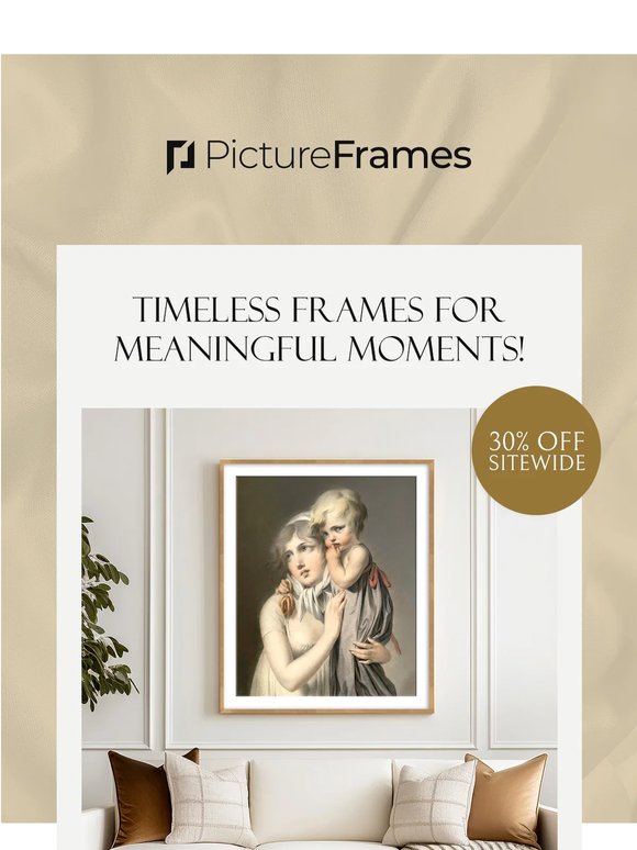 Bring timeless elegance to your walls with 30% off sitewide.