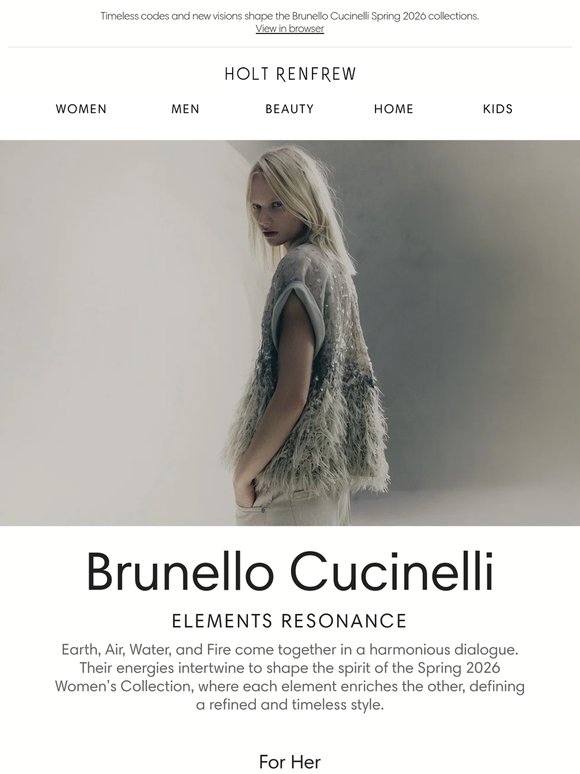 Brunello Cucinelli | Women’s and Men’s Spring 2026 Collections