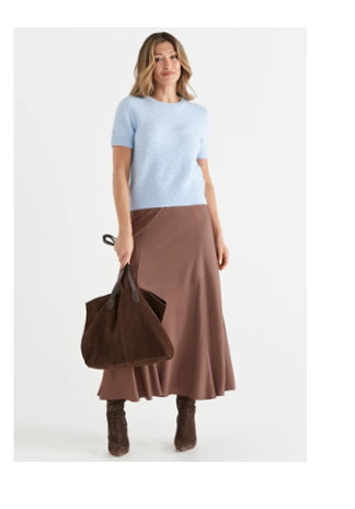 Panelled Midi Skirt