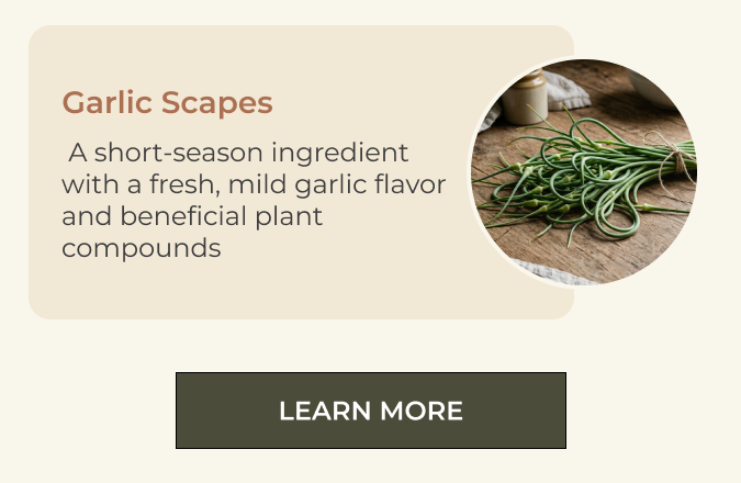 Garlic scapes