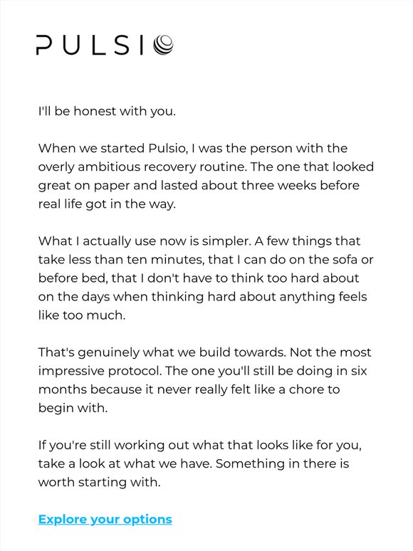 The recovery habit that actually stuck