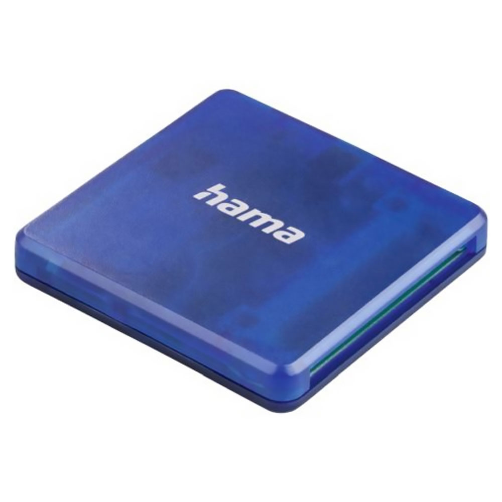 Hama External USB 2.0 Multi-Card Reader SD/microSD/CF Blue - £9.99 delivered