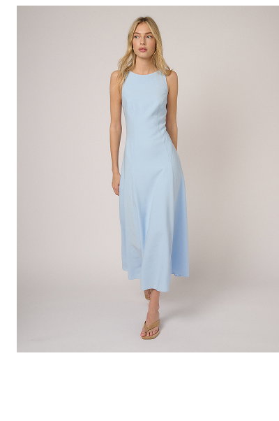 Light Blue Reign Midi Dress