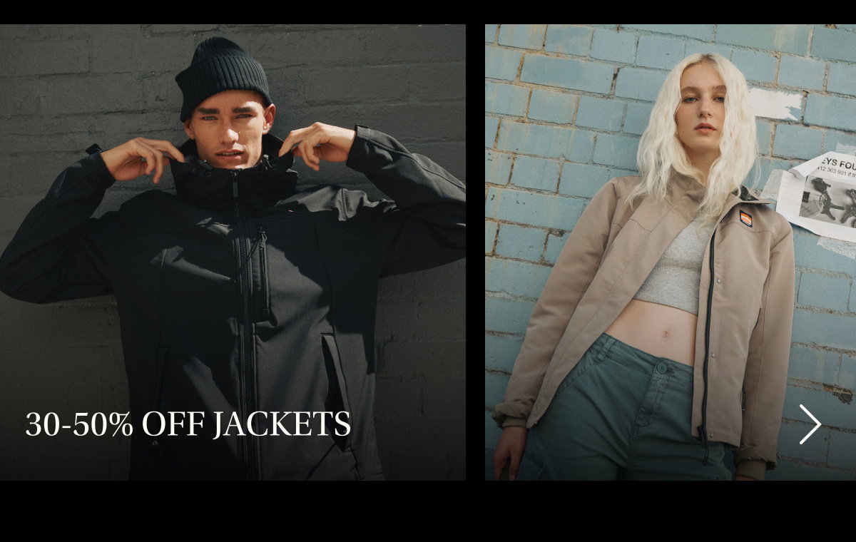 30-50% Off Jackets