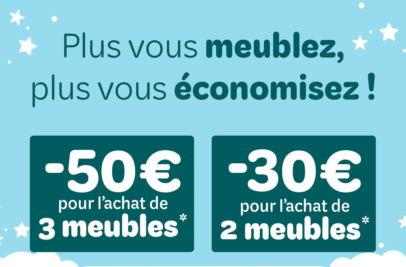Plus vous meublez plus vous économisez !