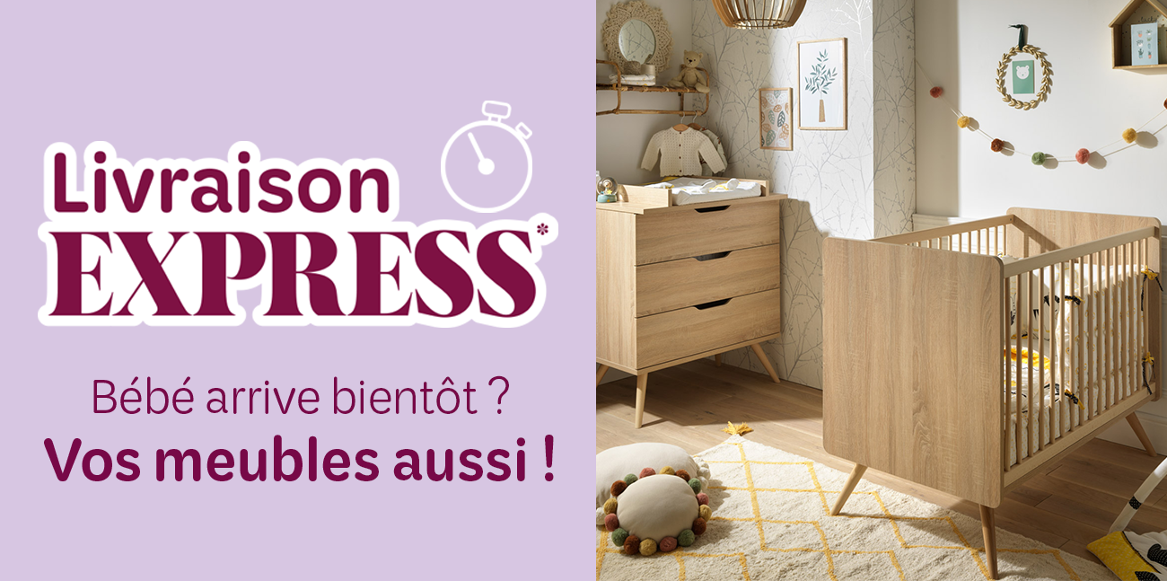 Livraison express : bébé arrive bientôt, vos meubles aussi !