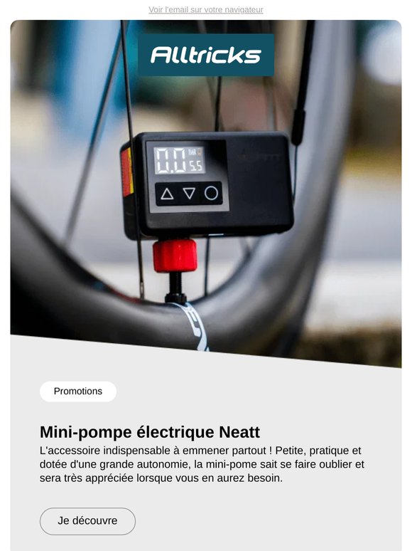 Mini-pompe électrique Neatt : vous ne l'avez pas encore ?