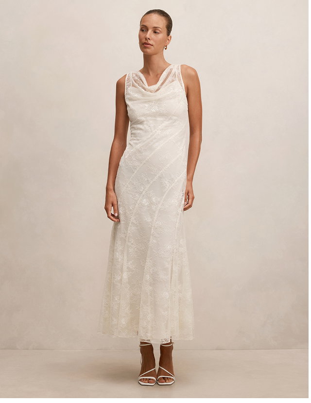 Jenna Panelled Lace Dress
