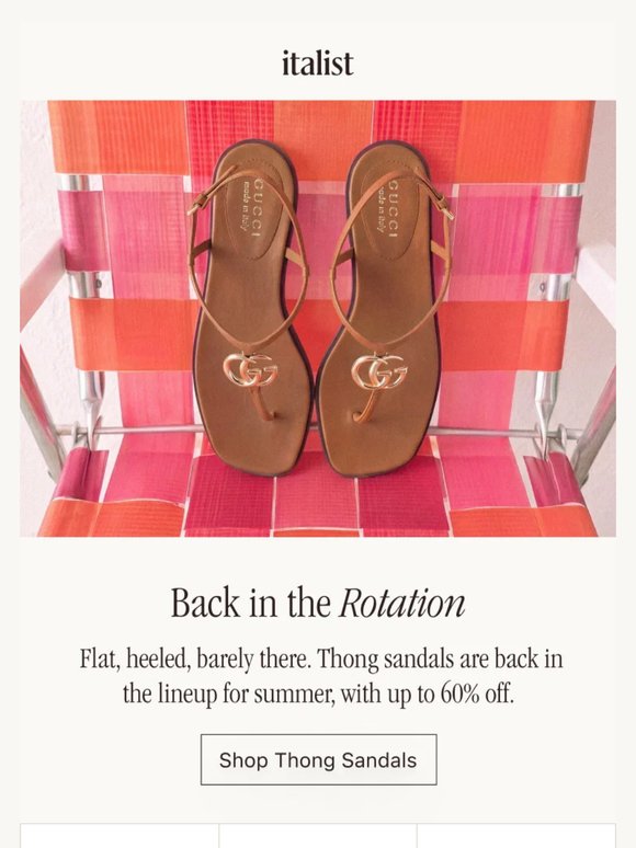 Thong Sandals Are Back