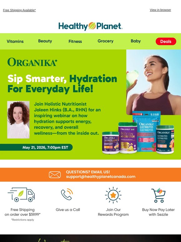 💫Join Our Live Webinar: Sip Smarter, Hydration For Everyday Life!