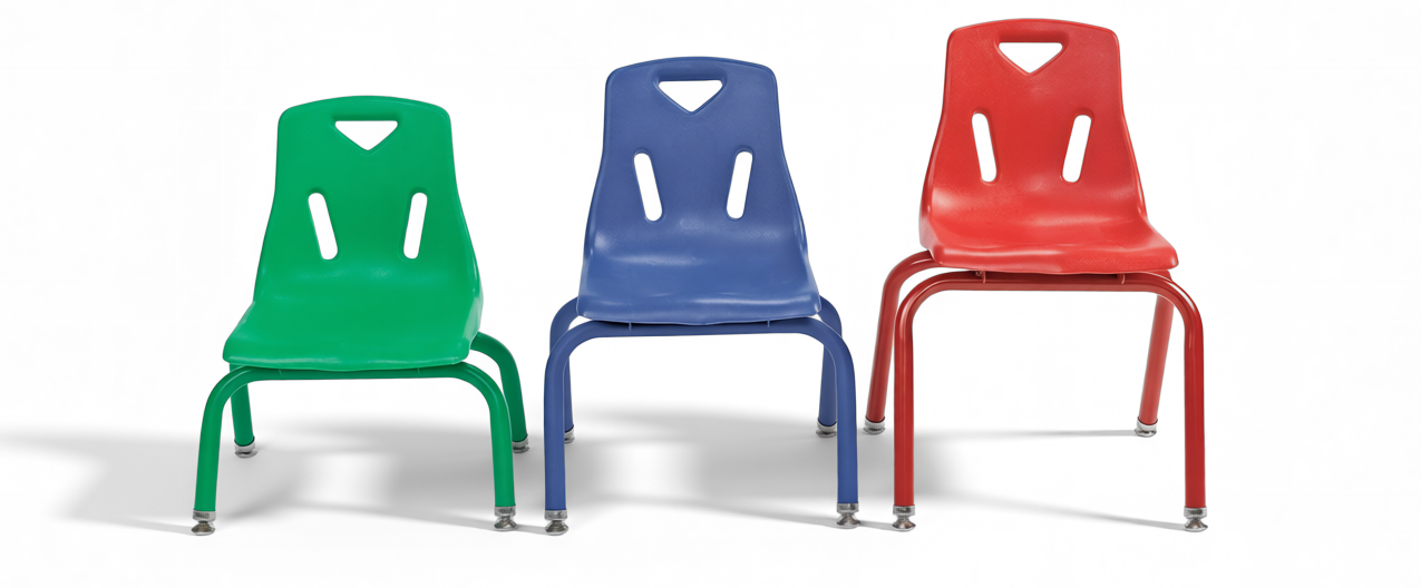 Berries® 16"H Stacking Chairs with Matching Legs