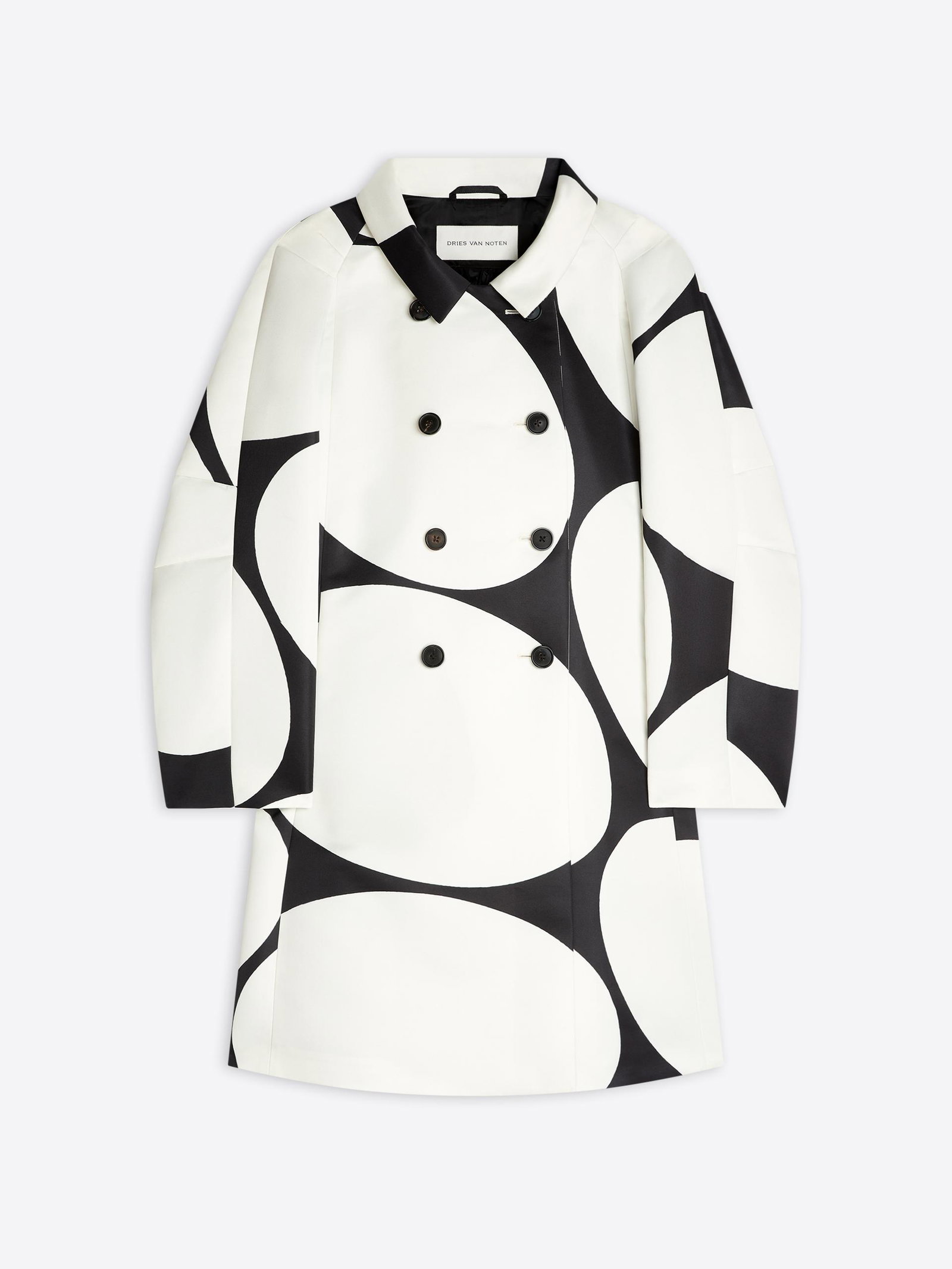Printed A-line coat - Dries Van Noten