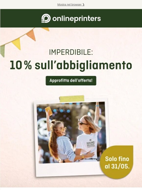 Molto più che semplice abbigliamento per il tuo evento