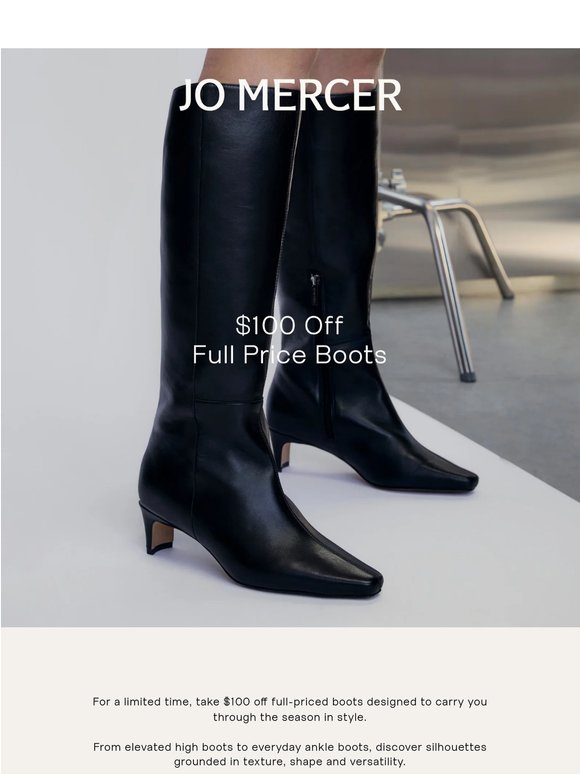 Your Winter Boots, Now $100 Off