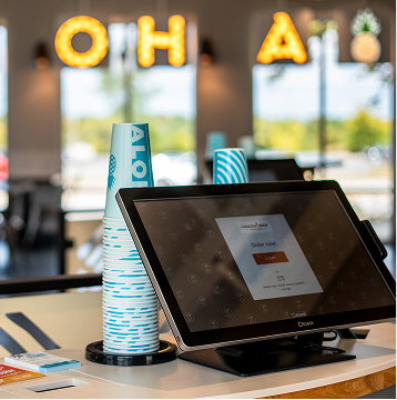 Hawaiian Bros ordering kiosk