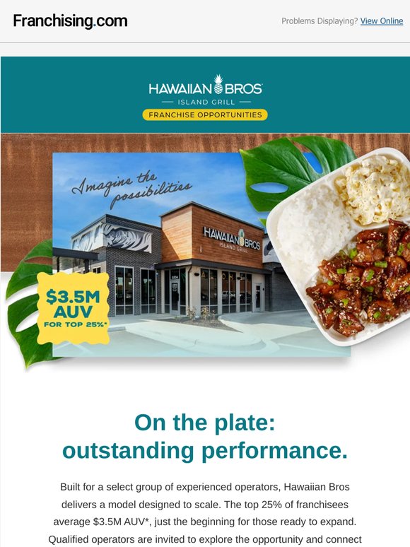Looking for multi-unit scalability? Hawaiian Bros has it.