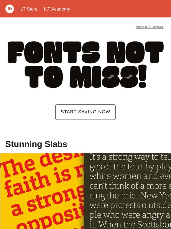 Fonts you can’t miss!