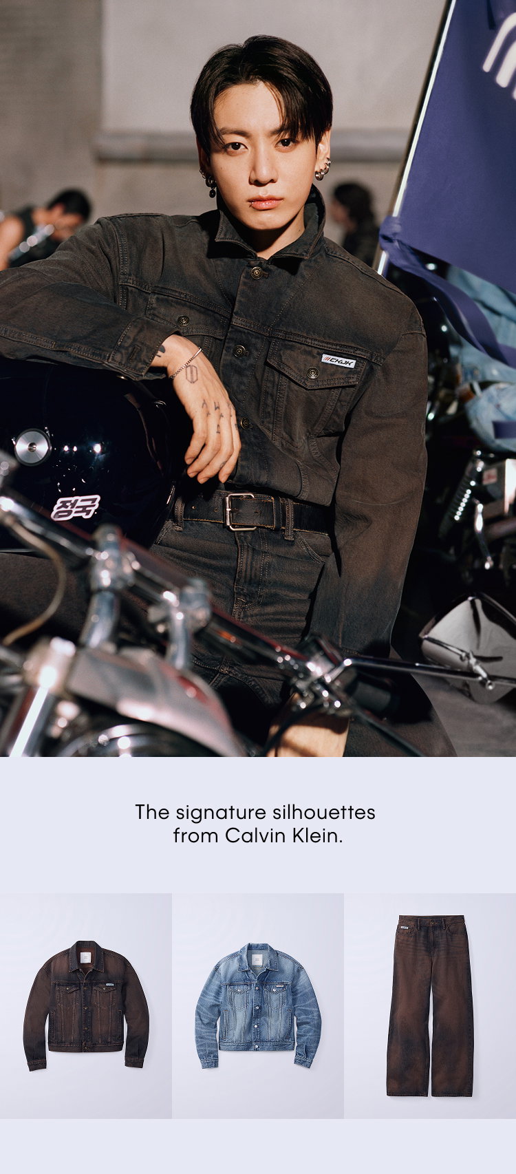The signature silhouettes from Calvin Klein.