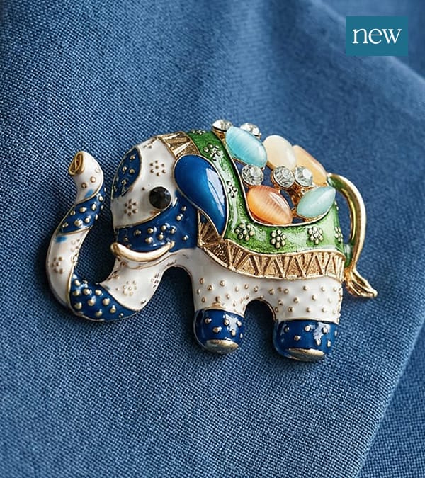 Kerala Elephant Brooch