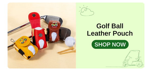 Golf Ball Leather Pouch