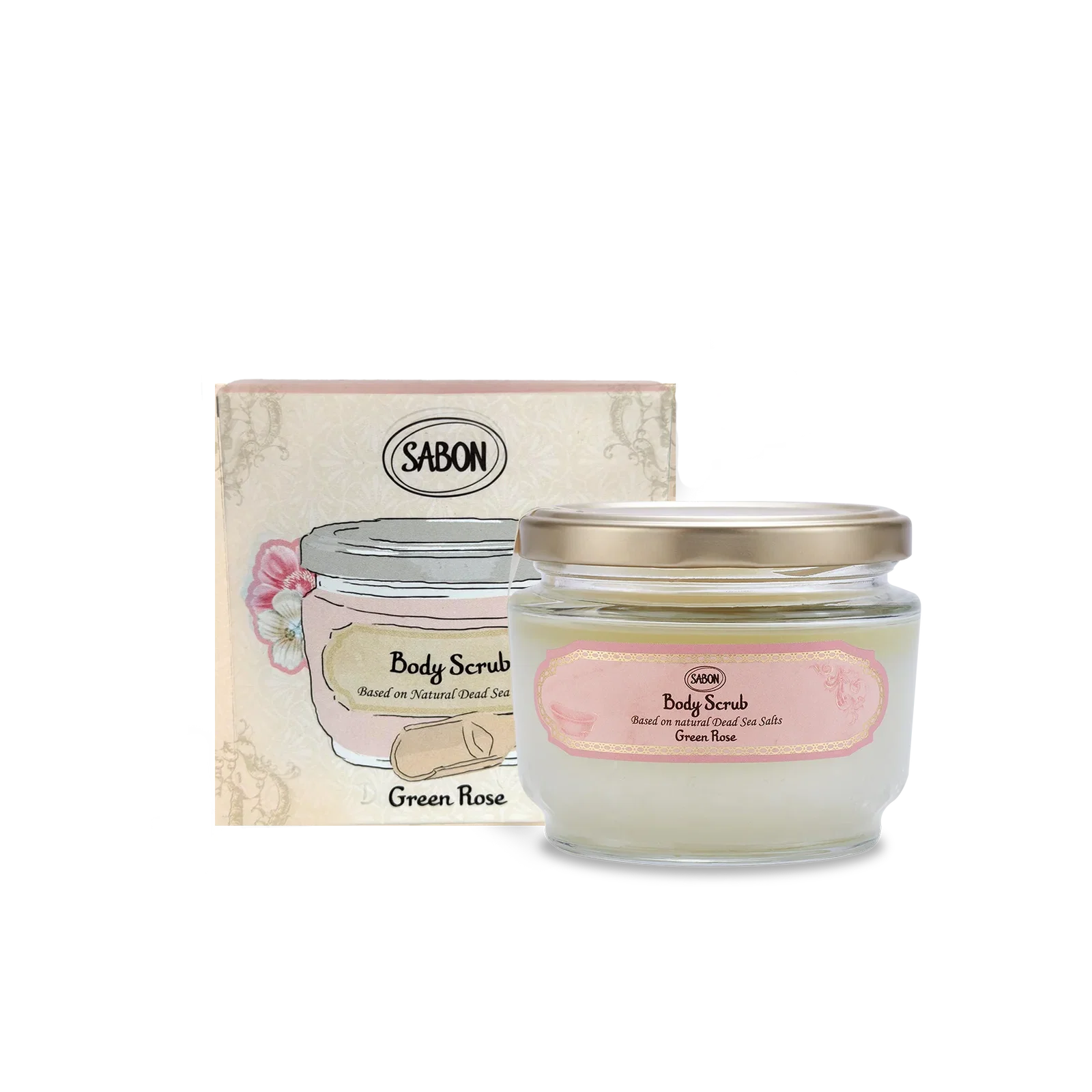 Image of Body Scrub Green Rose 11.3oz (320g) In Box