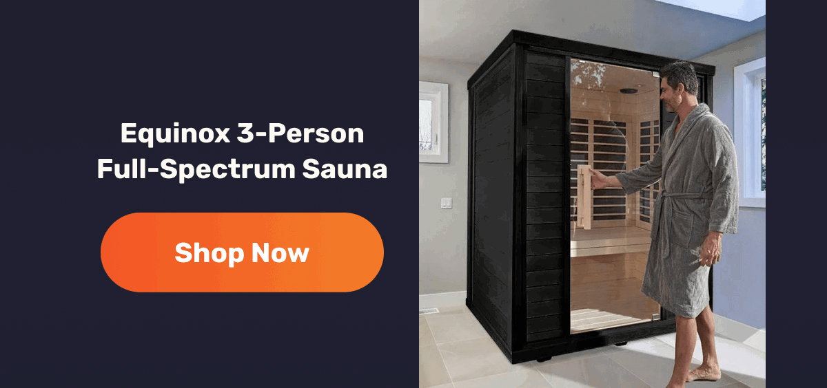 Equinox 3-Person Full-Spectrum Sauna | Shop Now