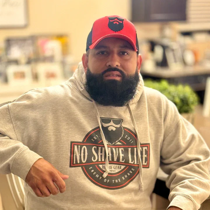 Image of OG Beard Logo Mesh Trucker - Red/Black