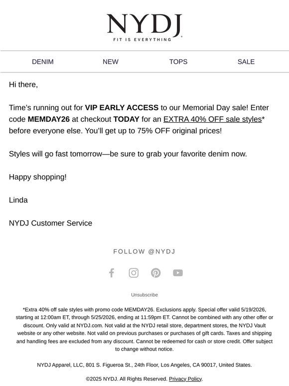 Insider Exclusive: UP TO 75% OFF