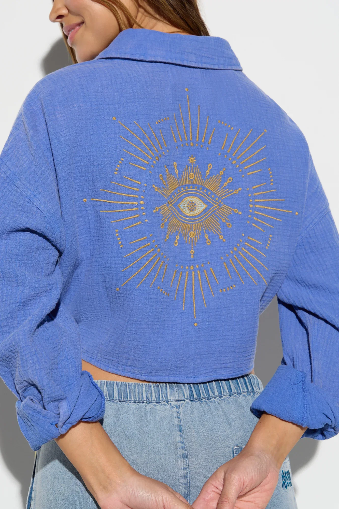 Image of Willow Gauze Button Down Shirt