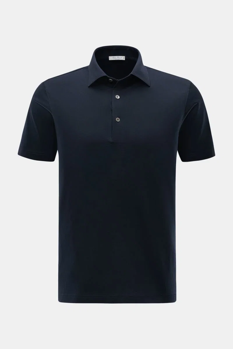Jersey-Poloshirt dark navy