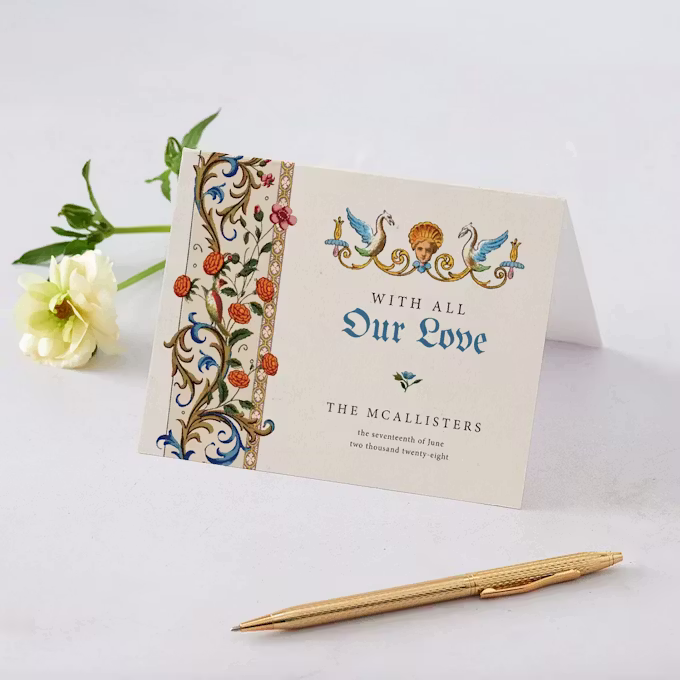 Medieval Renaissance Thank You Cards