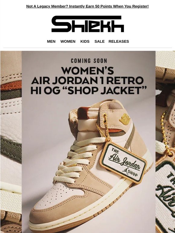Coming soon: Air Jordan 1 High "Shop Jacket" 👨‍👩‍👧‍👦