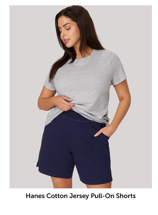 Hanes Women's Jersey Pocket Shorts