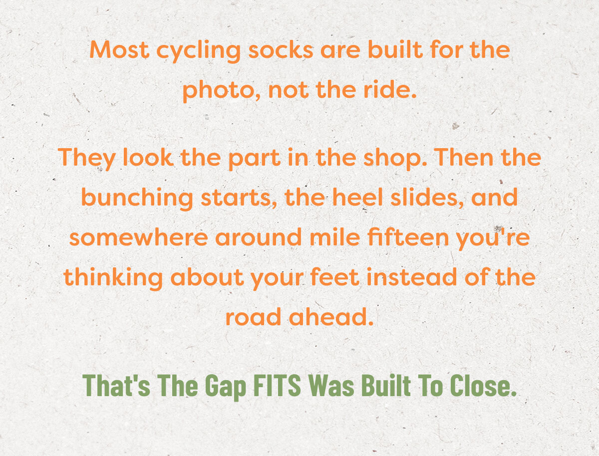 Most cycling socks are built for the photo, not the ride.