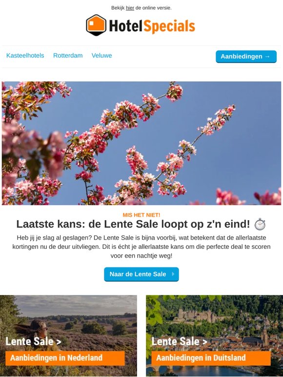 De Lente Sale loopt op z'n eind! ⏱️