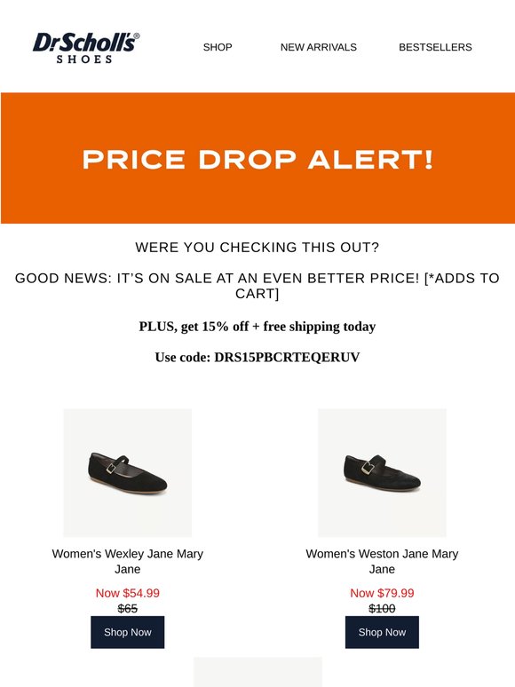 NEW price drop on the shoes you want! 😁