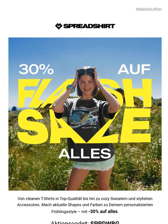 ⏰ Spare 30% auf alles