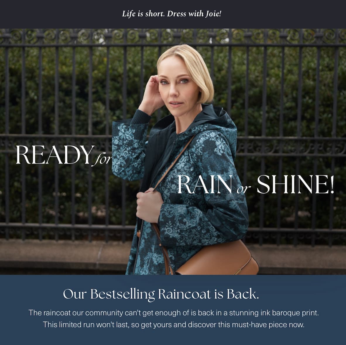Shop The Printed Reversible Raincoat – Ink Baroque Print