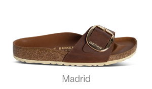 Women's Madrid Big Buckle Sandals in Brown