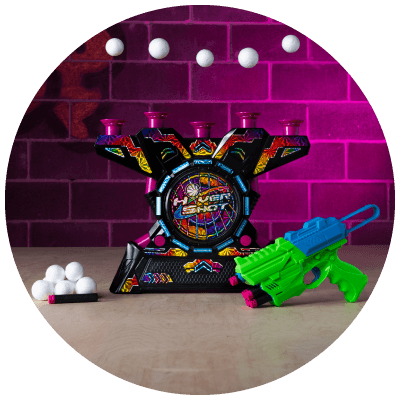 8th Birthday - Electronic Arcade Hover Shot Hyper Neon